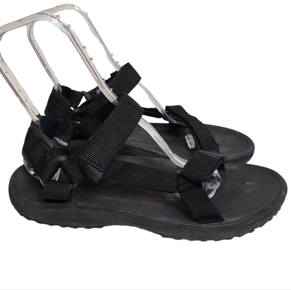 Teva men's size 13 black velcro strap sandals. - Picture 1 of 16